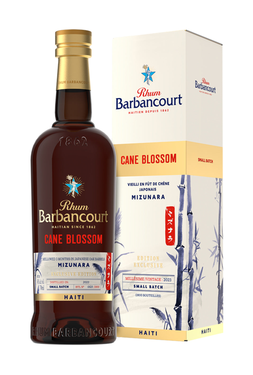 Barbancourt Cane Blossom Rum 45% 700ml (Limited Edition)
