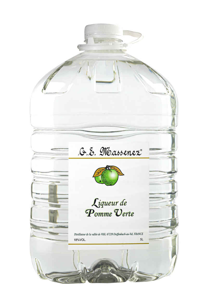 Massenez Liqueur Creme de Pomme Verte (Green Apple)18% 5L