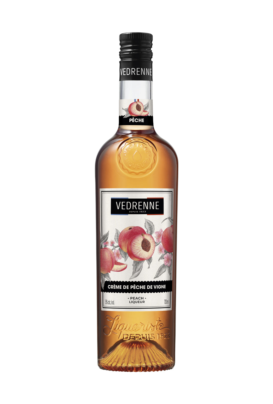 Vedrenne Creme de Peche de Vigne (Vineyard Peach liqueur) 15% 700ml