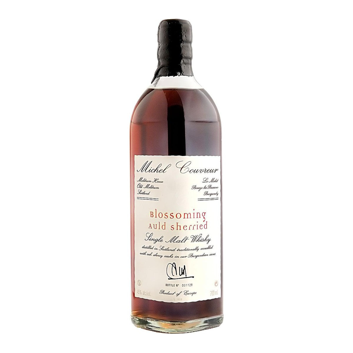 Michel Couvreur Blossoming Auld Sherried Single Malt Whisky 45% 700ml