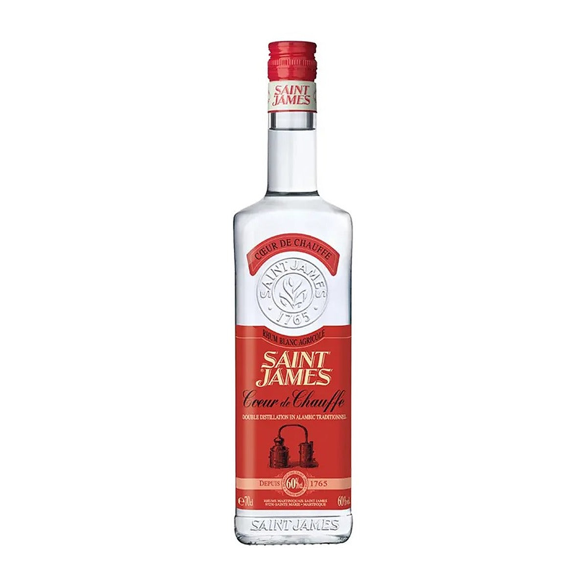 Saint James Coeur de Chauffe Rhum Blanc Agricole 60% 700ml