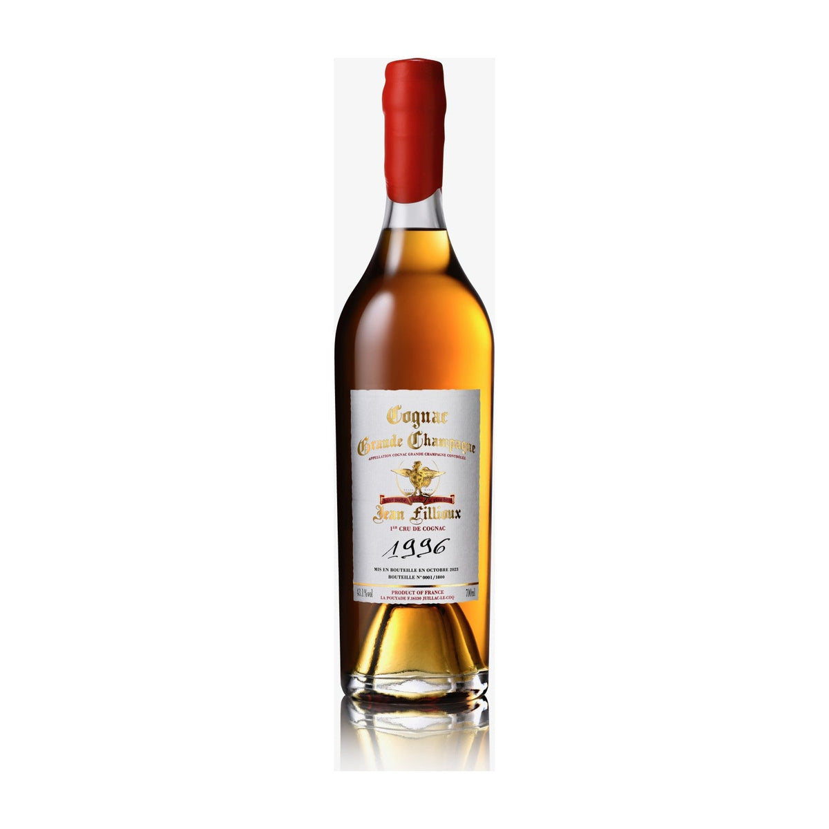 Jean Fillioux 1996 Grande Champagne Cognac 43.1% 700ml (Gift Box)