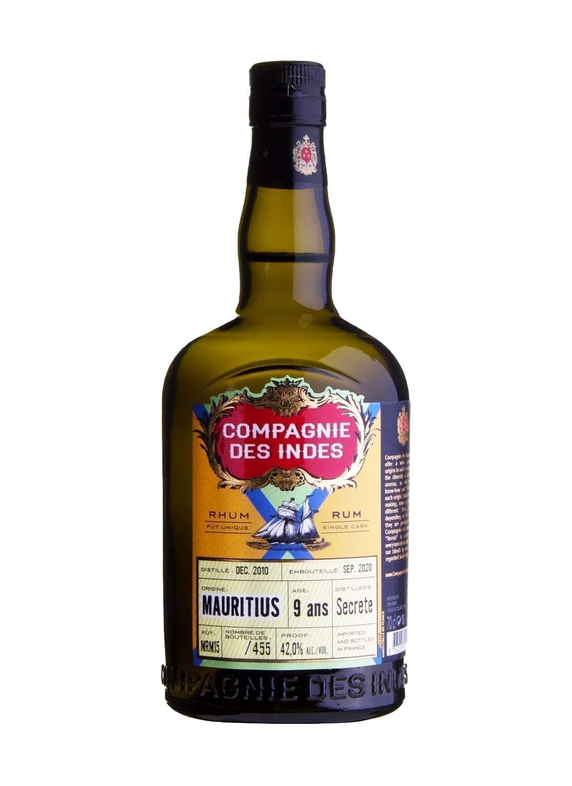 Rum Single MAURITIUS 9YO CDI 42% 700ml BOX