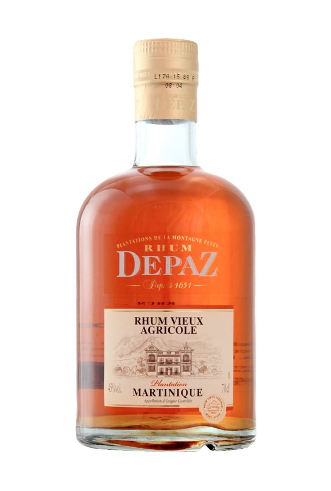 Depaz Rum Agricole Vieux 3yrs Martinique 45% 700ml