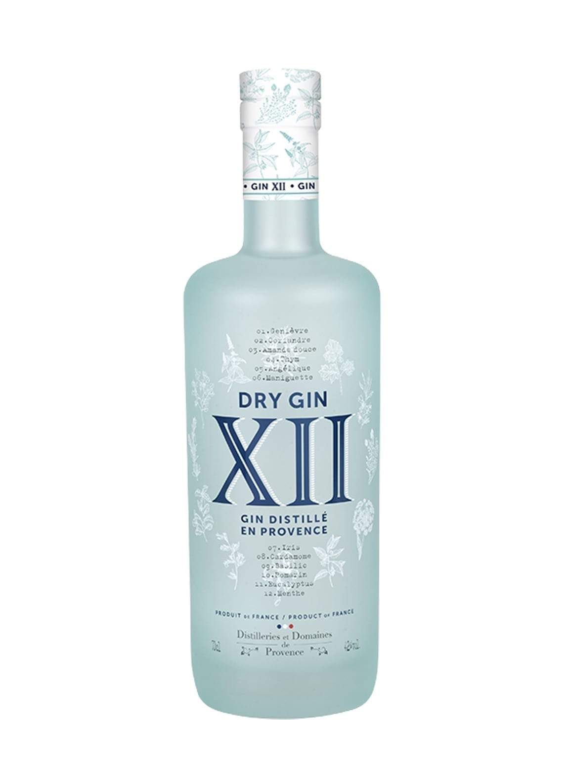 GIN XII Dry Dist de Provence 42% 700ml