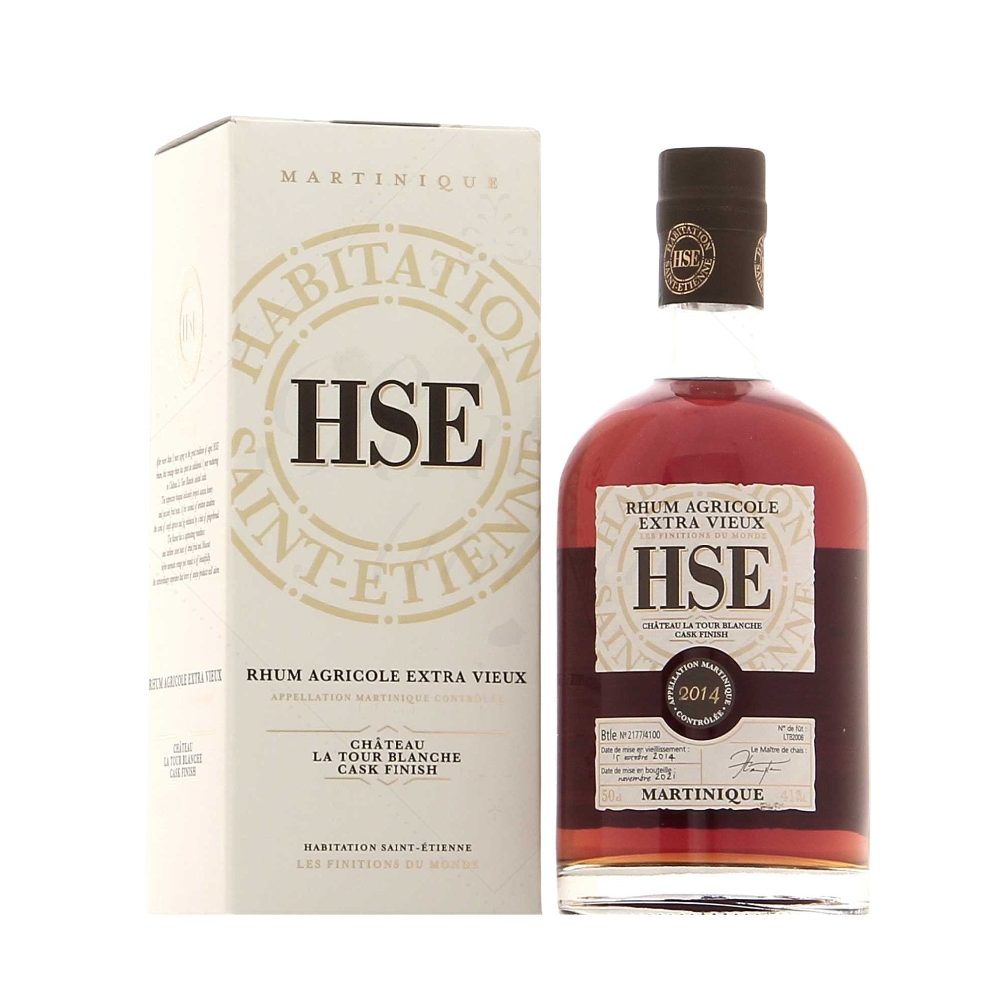 Habitation St Etienne Rum Agricole Vieux 2014 Sauternes cask 41% 500ml