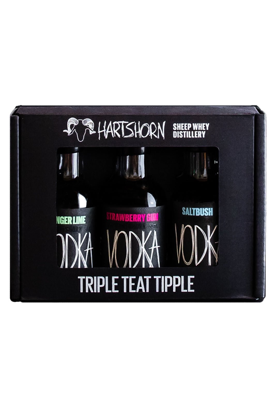 Hartshorn Trio Finger Lime, Saltbush, Strawberry Gum Vodka Gift Pack 3 x 50ml