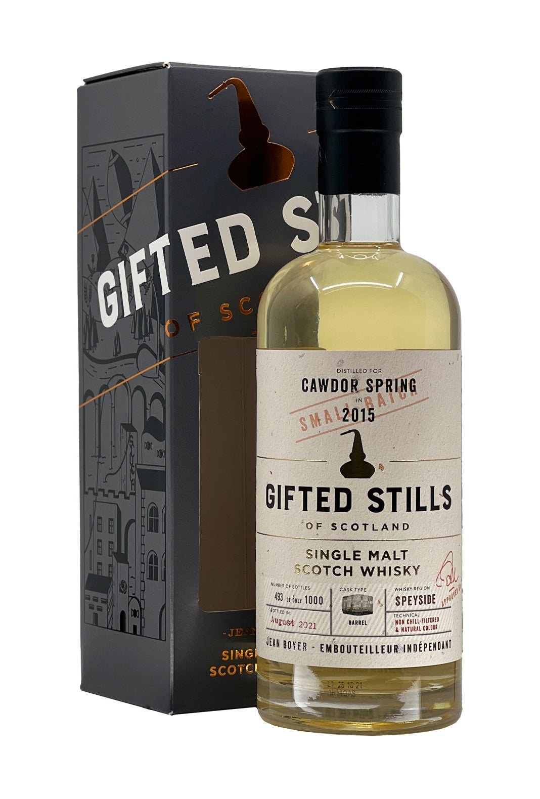 CAWDOR SPRINGS 2015 Scotch J Boyer 43% 700ml