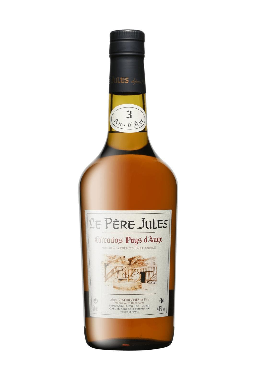 Pere Jules Calvados 3yrs+ Pays d'Auge 41% 700ml