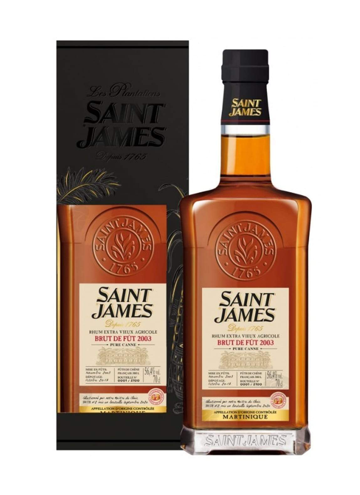 RHUM AGRICOLE 2003 St James 56.4% 700ml