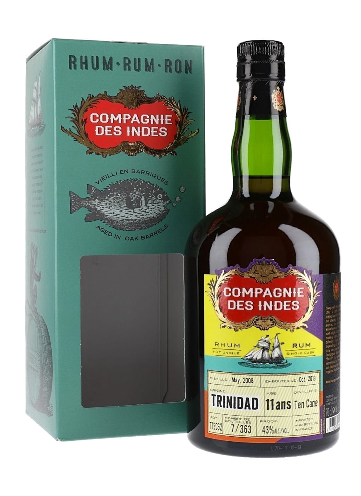 Compagnie des Indes Rum Trinidad 11 years 43% 700ml