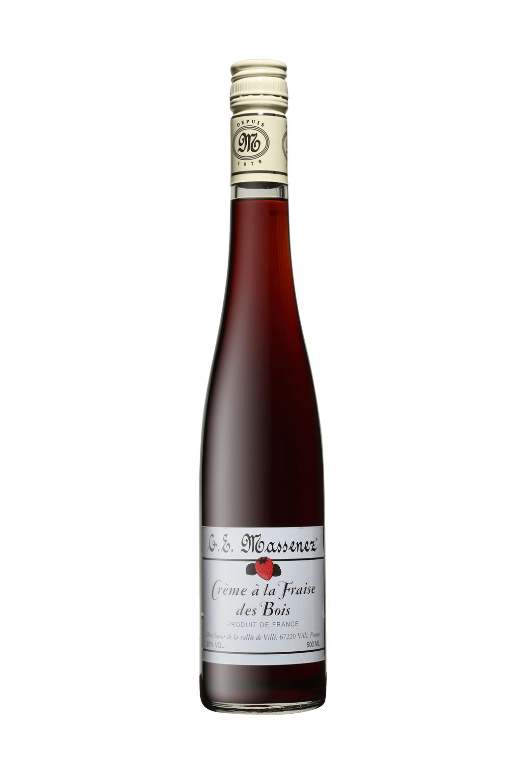 Massenez Creme de Fraise des Bois (Wild Strawberry liqueur) 20% 500ml