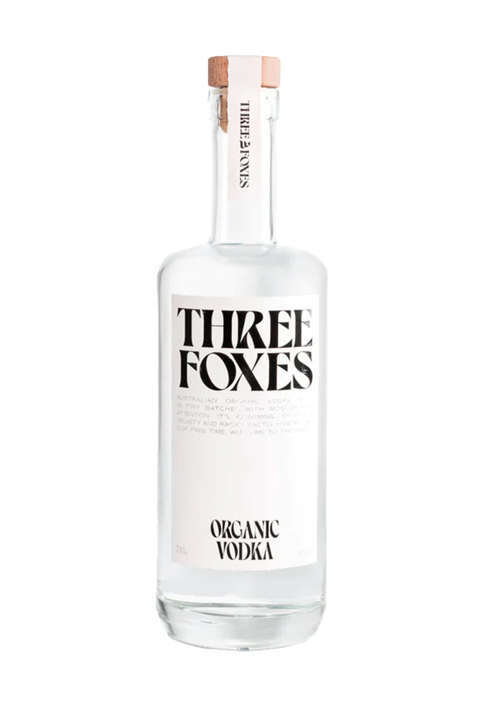 Three Foxes Organic Vodka 38% 700ml