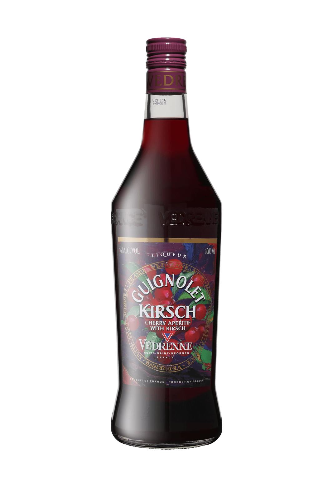 Vedrenne Aperitif Guignolet Kirsch (Cherry aperitif with Kirsch) 16% 1000ml