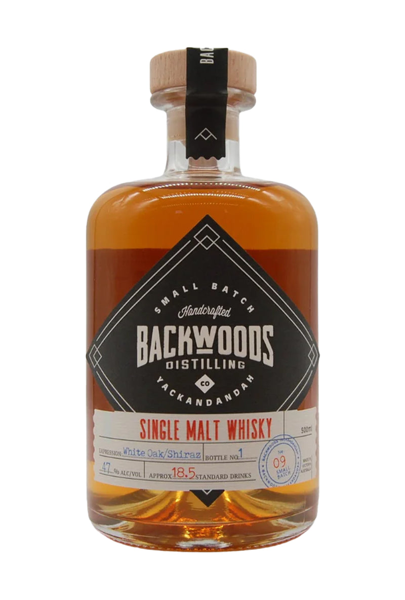 Backwoods Single Malt Batch 9 Corn Whisky cask 47% 500ml
