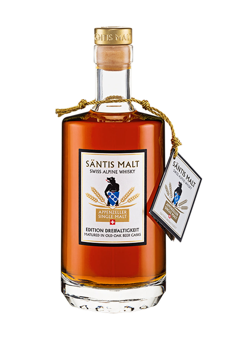 SANTIS Dreifaltigkeit Malt - Swiss Alpine Whiskey (peated) 52% 500ml