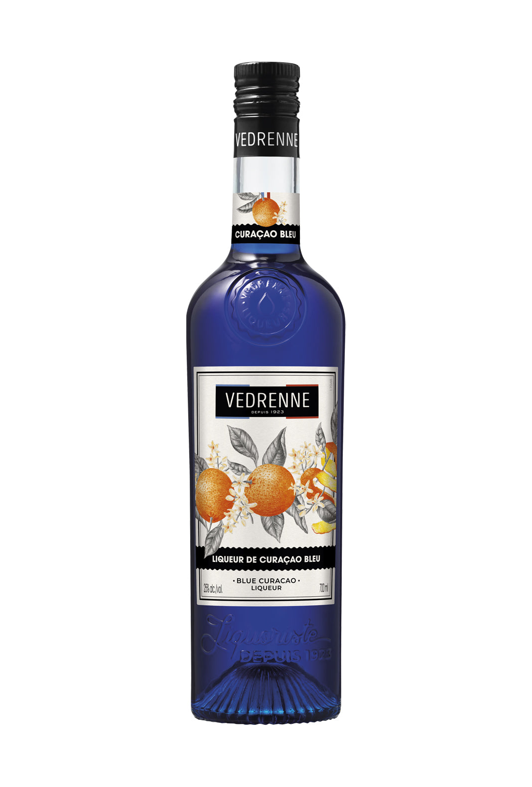 Vedrenne Liqueur Curacao Bleu (Blue Curacao) 25% 700ml