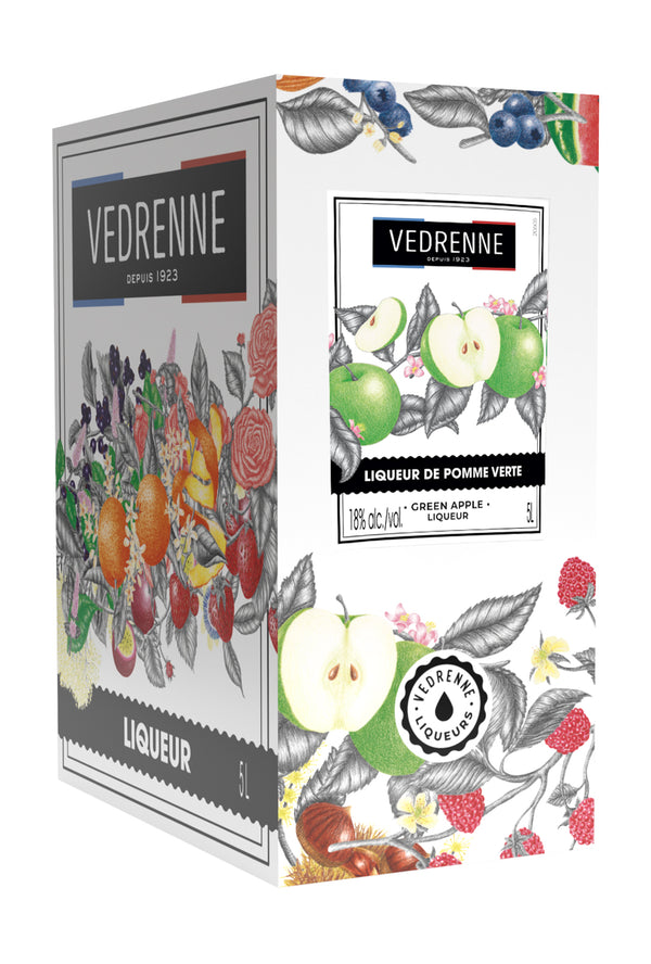 Vedrenne Liqueur de Pomme Verte (Green Apple) 18% 5L