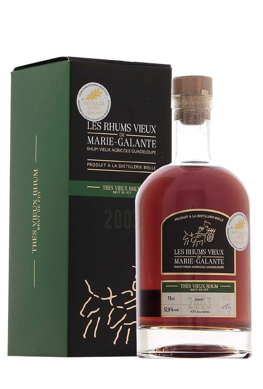 2003 Bielle Rhum Agricole 52,8% 700ML
