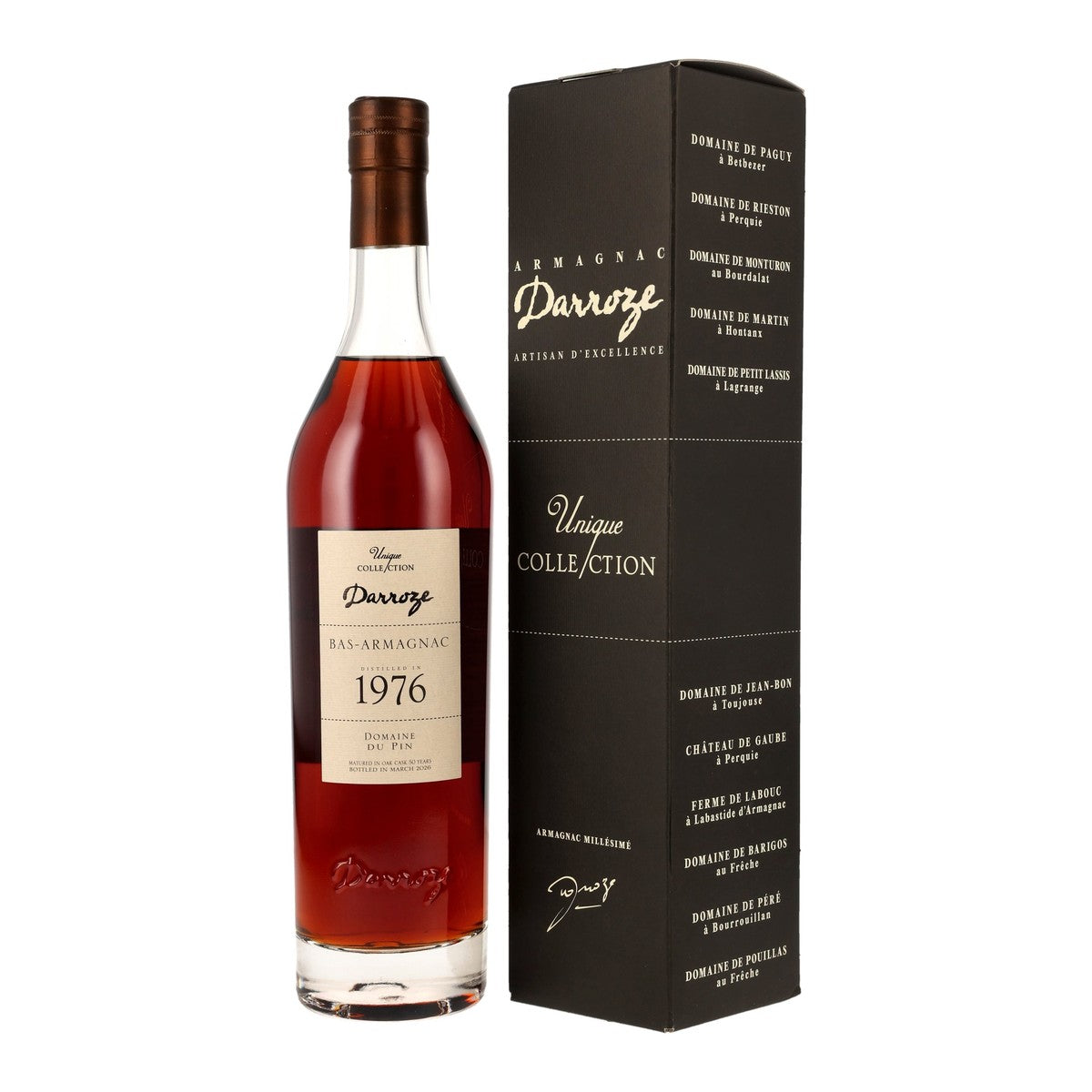 Francis Darroze 1976 Domaine du Pin Bas-Armagnac 44% 700ml
