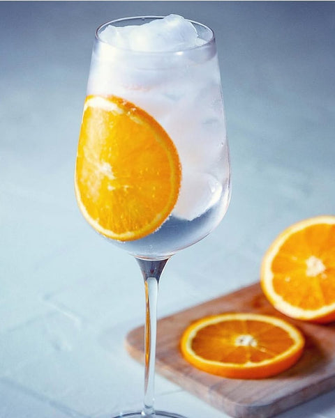 Orange G&T - Perfect on this 34 degree day!️