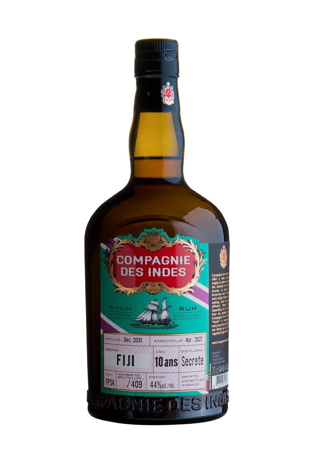 Comp des Indes Rum Fiji 10YO 44% 700ml