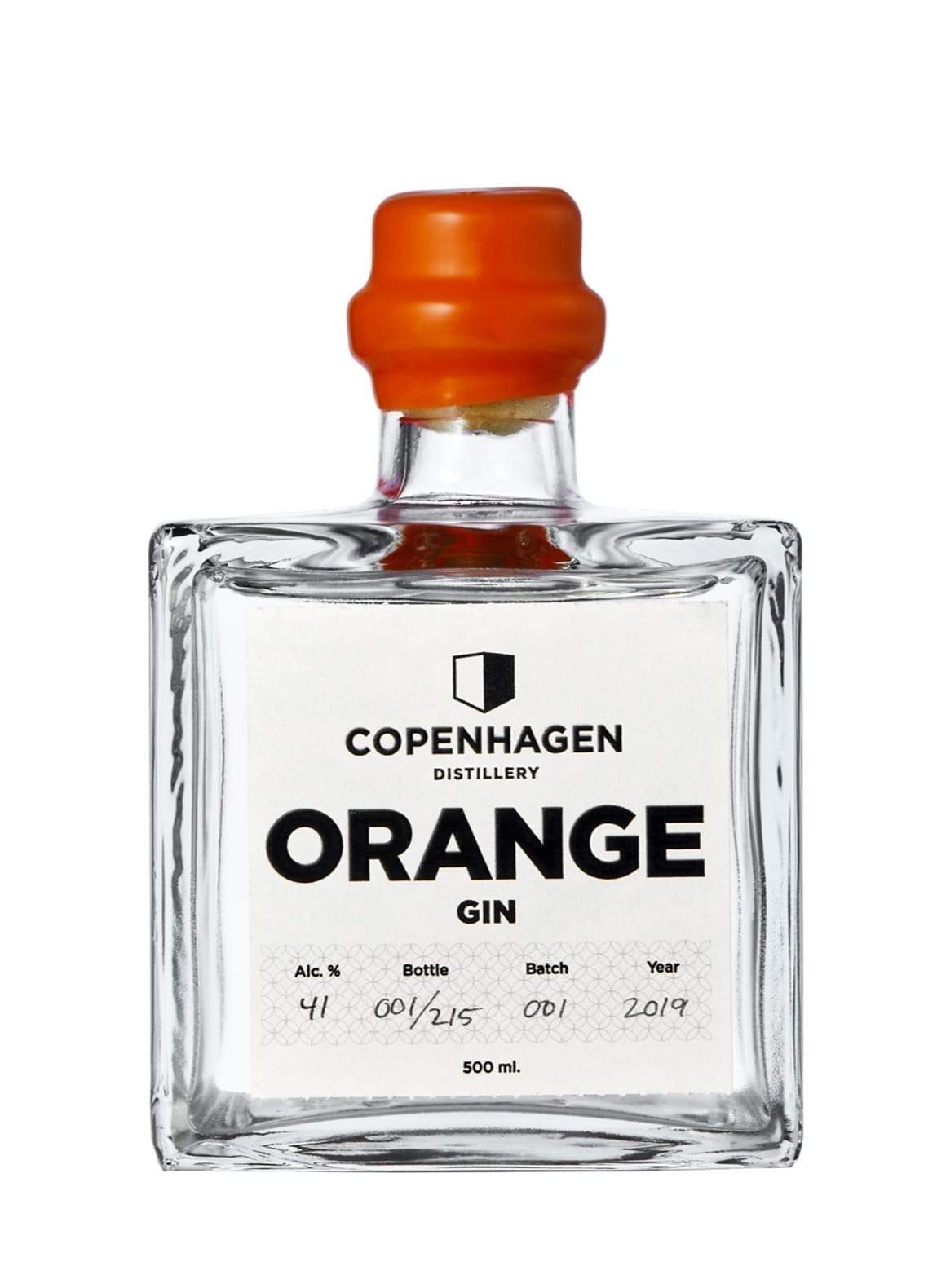 Orange Organic Gin Copenhagen 41% 500ml
