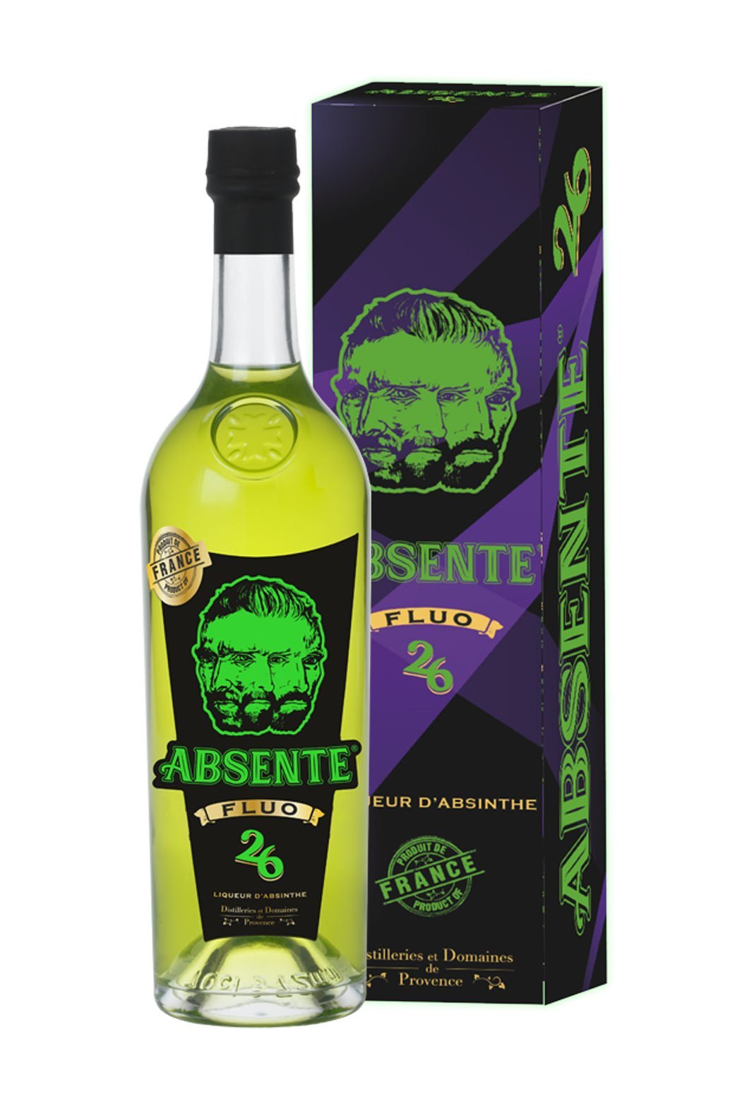 Dist. Provence Absinthe Liqueur FLUO 26% 700ml