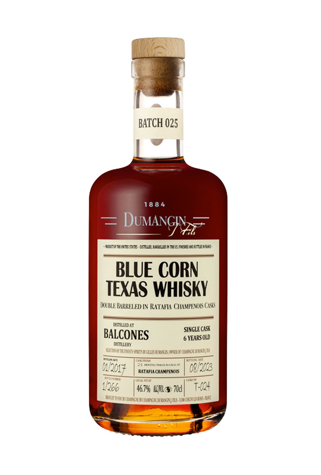 Dumangin 025 Blue Corn Balcones Texas Whisky 46.7% 700ml