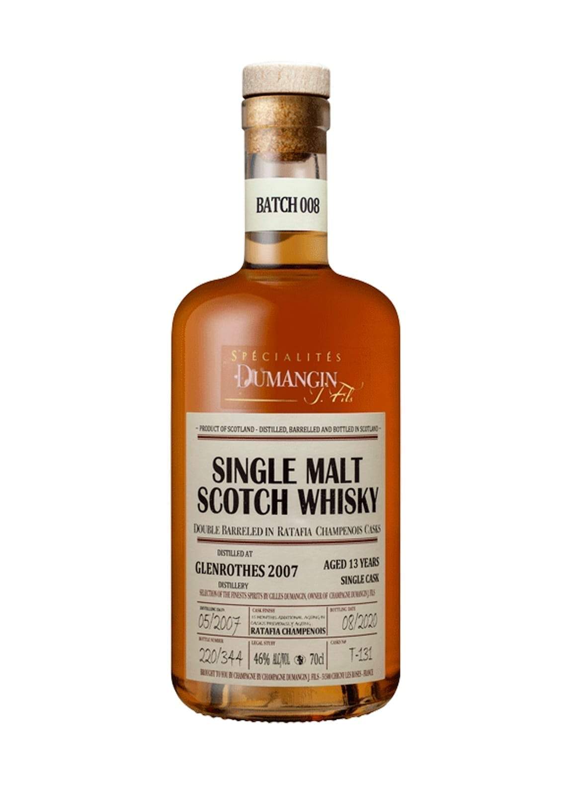 BATCH 008 DUMANGIN WHISKY 46% 700ml