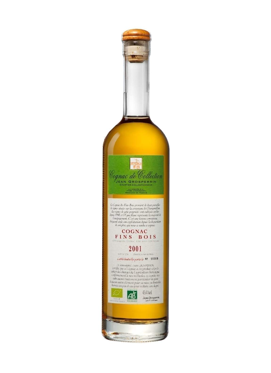 Grosperrin Cognac 2001 FB ORG 47.6% 500ml