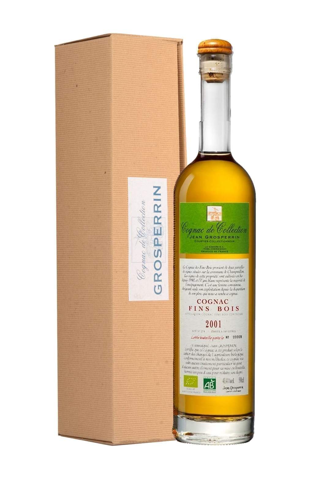 Grosperrin Cognac 2001 Fins Bois ORGANIC 50.8% 700ml