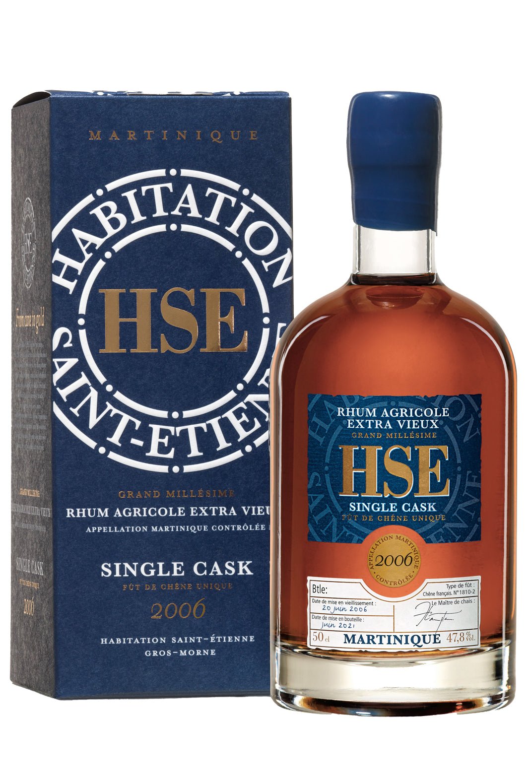 2006 Rum HSE Single Cask 47.8% 500ml