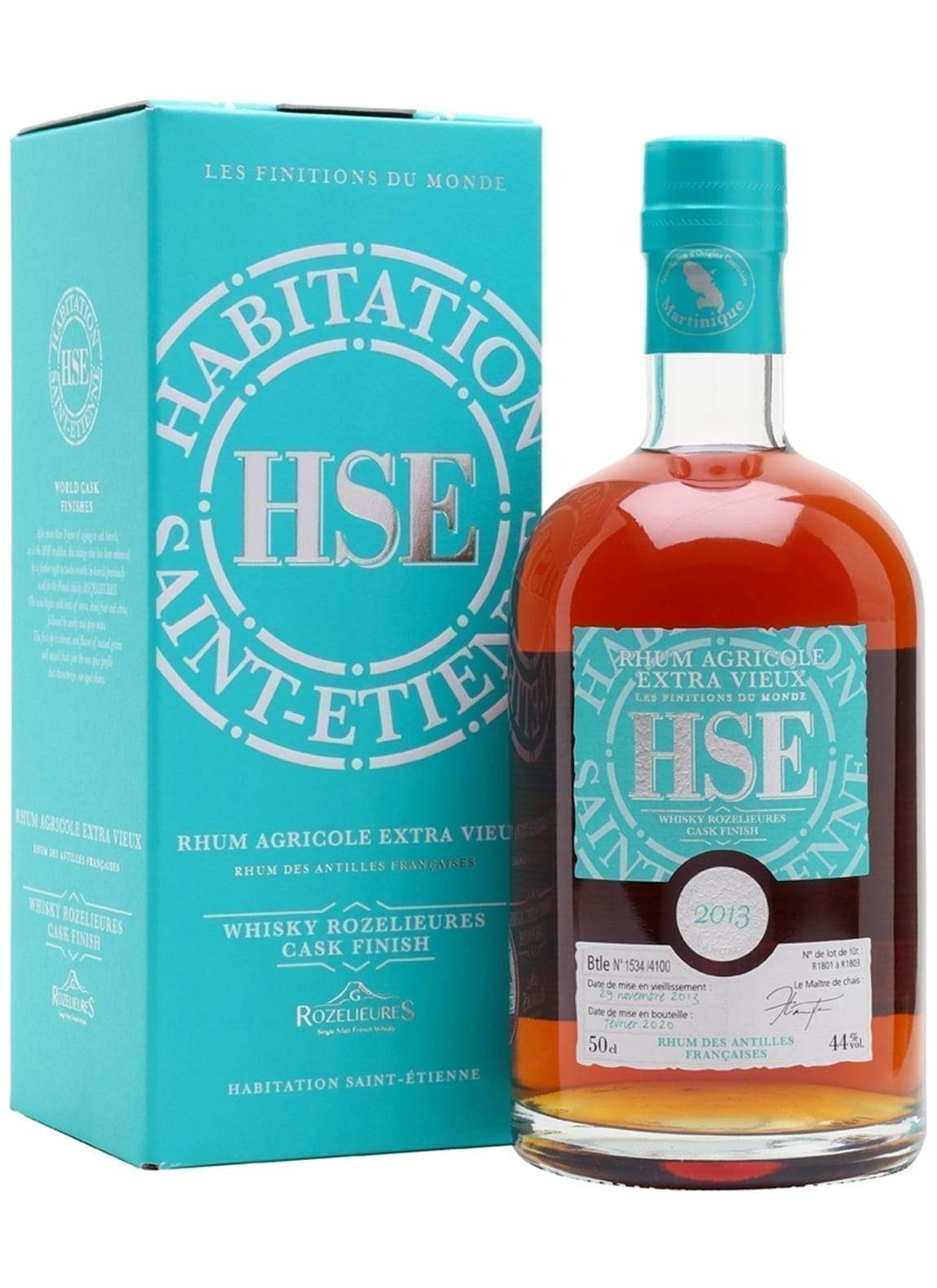 2013 Rum HSE whisky Roselieures 44% 500ml