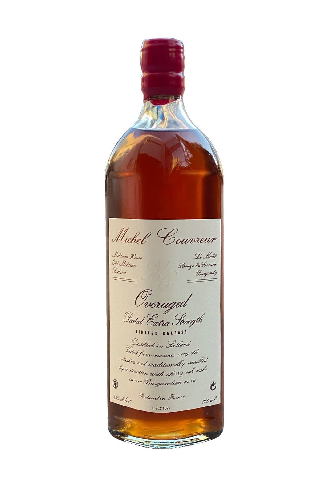 Couvreur Whisky PEATED Overaged 46% 700ml