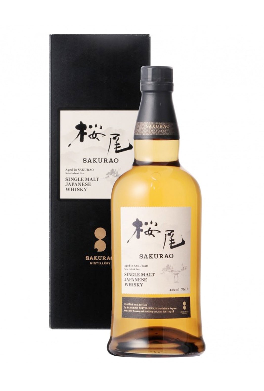 Sakurao Single Malt Japanese Whisky 43% 700ml