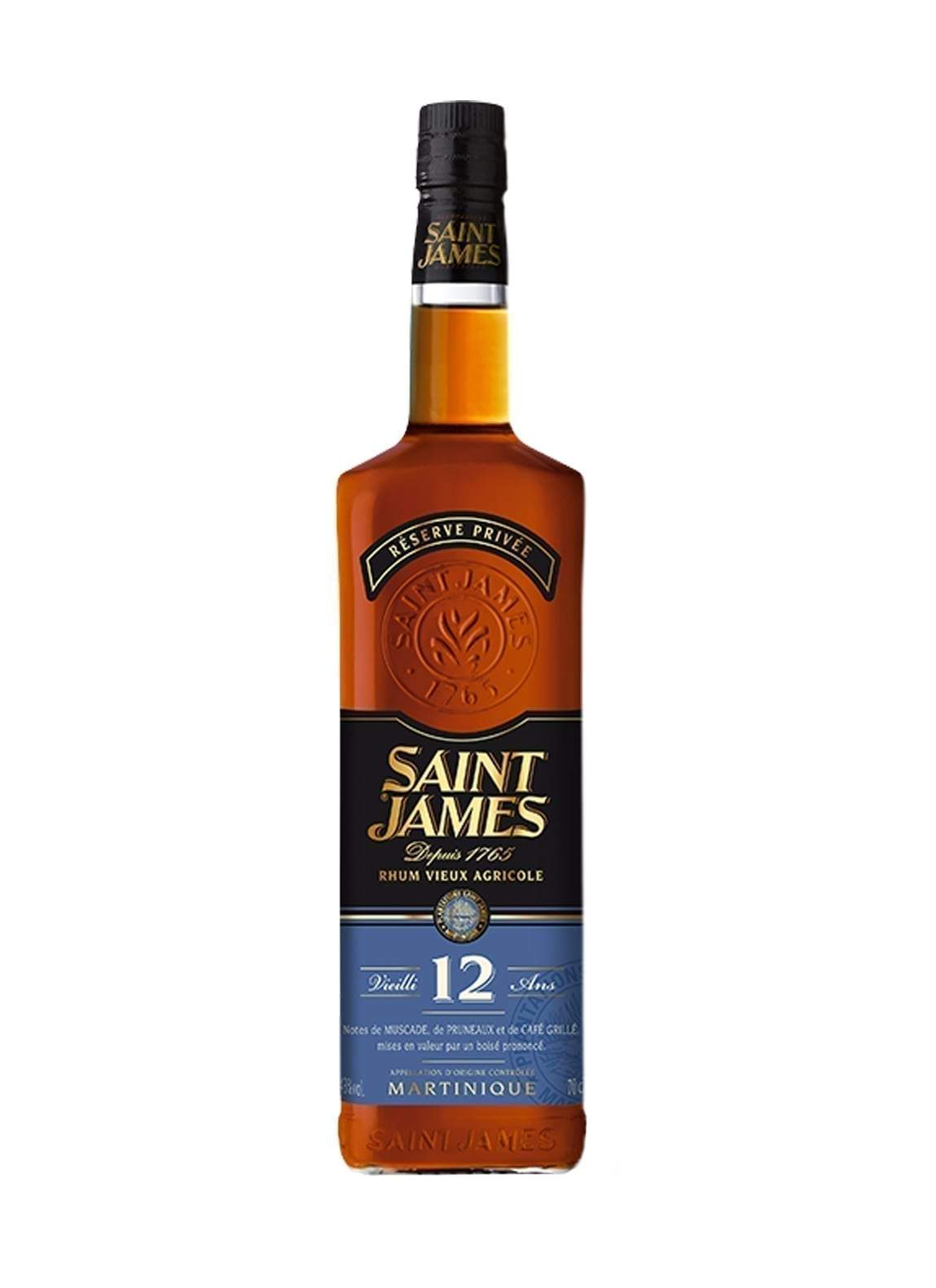 St James Rum Agricole 12yrs Martinique 43% 700ml