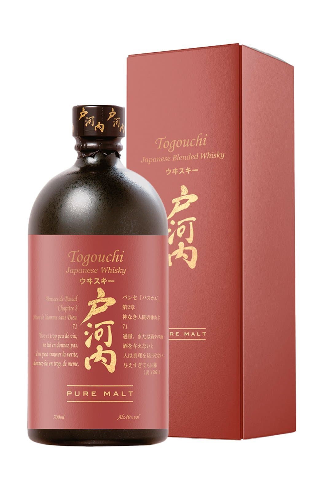 WDM whisky Togouchi Pure Malt 40% 700ml