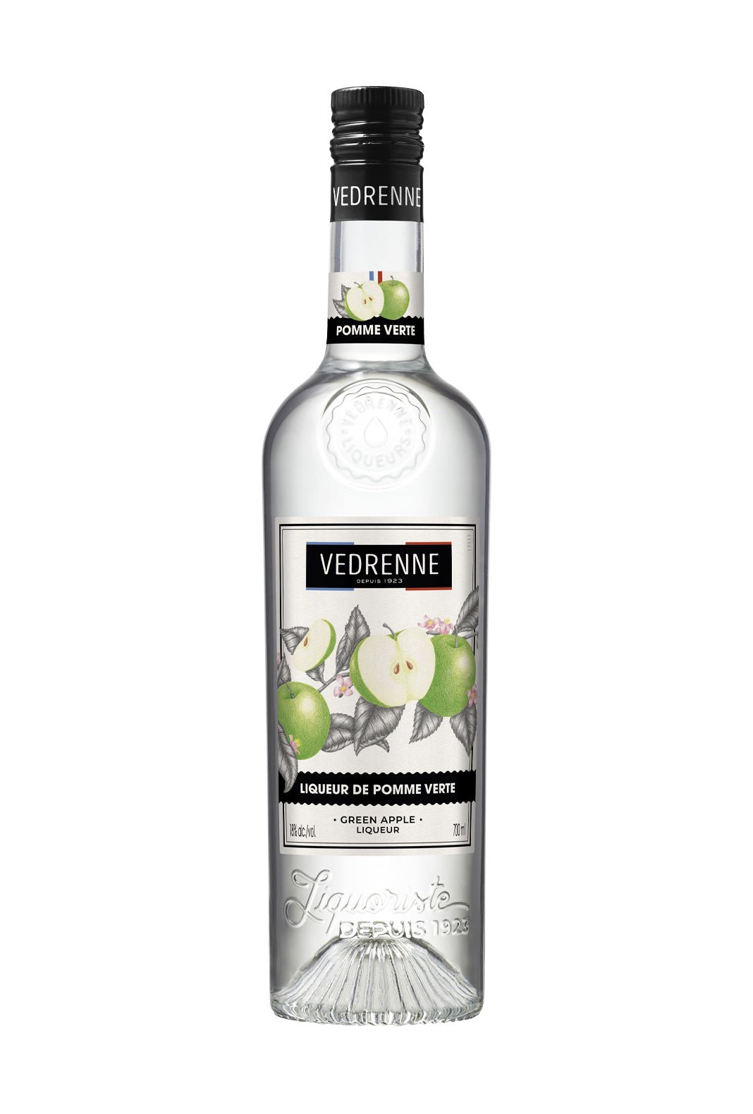 Vedrenne Creme de Pomme Verte  (green apple liqueur) 18% 700ml