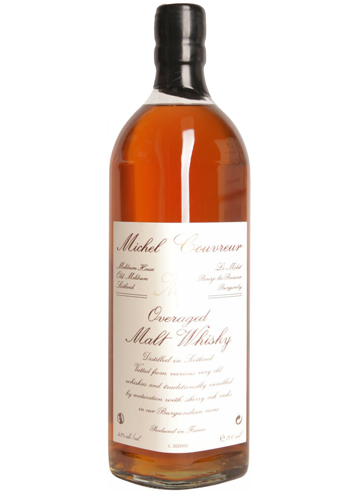 Couvreur Whisky PEATED Overaged 46% 700ml