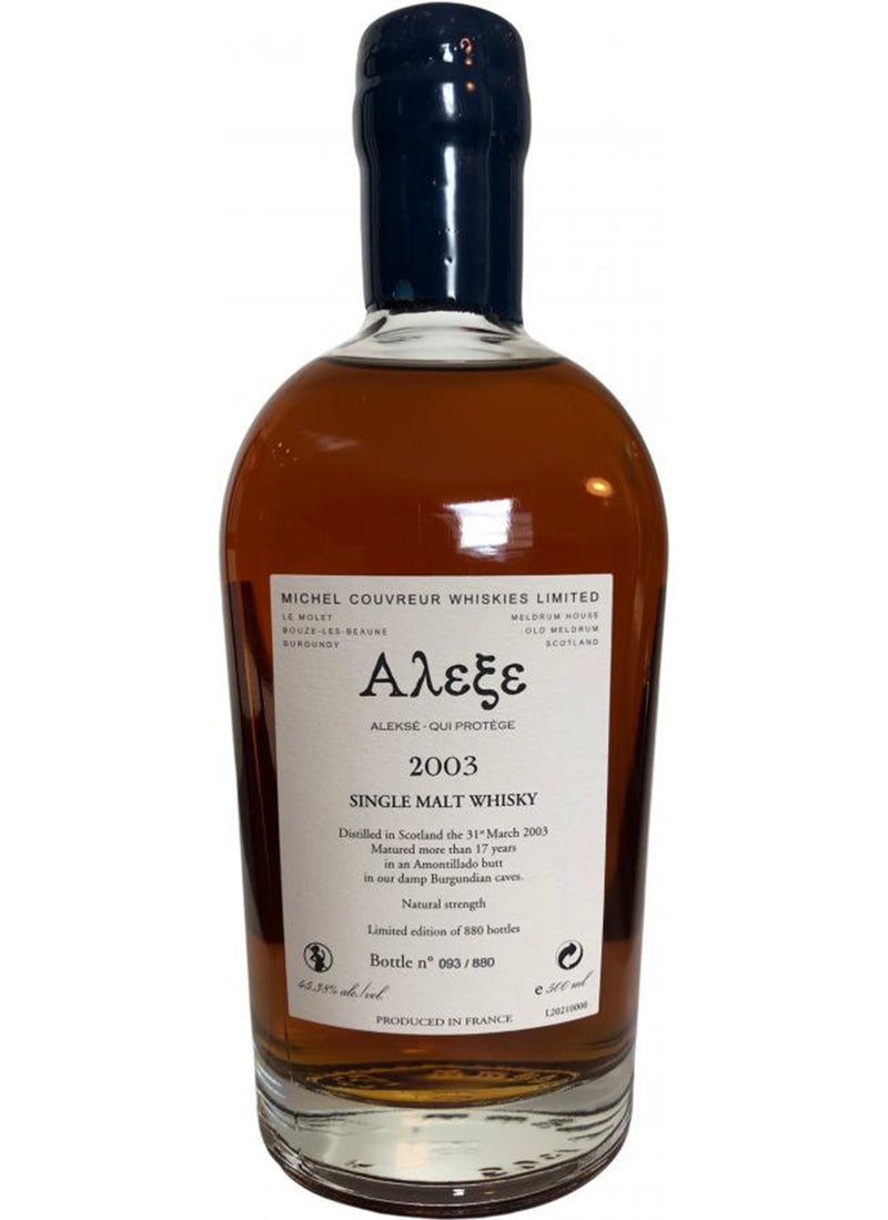 Couvreur Whisky 2003 Alekse  45.38% 500ml