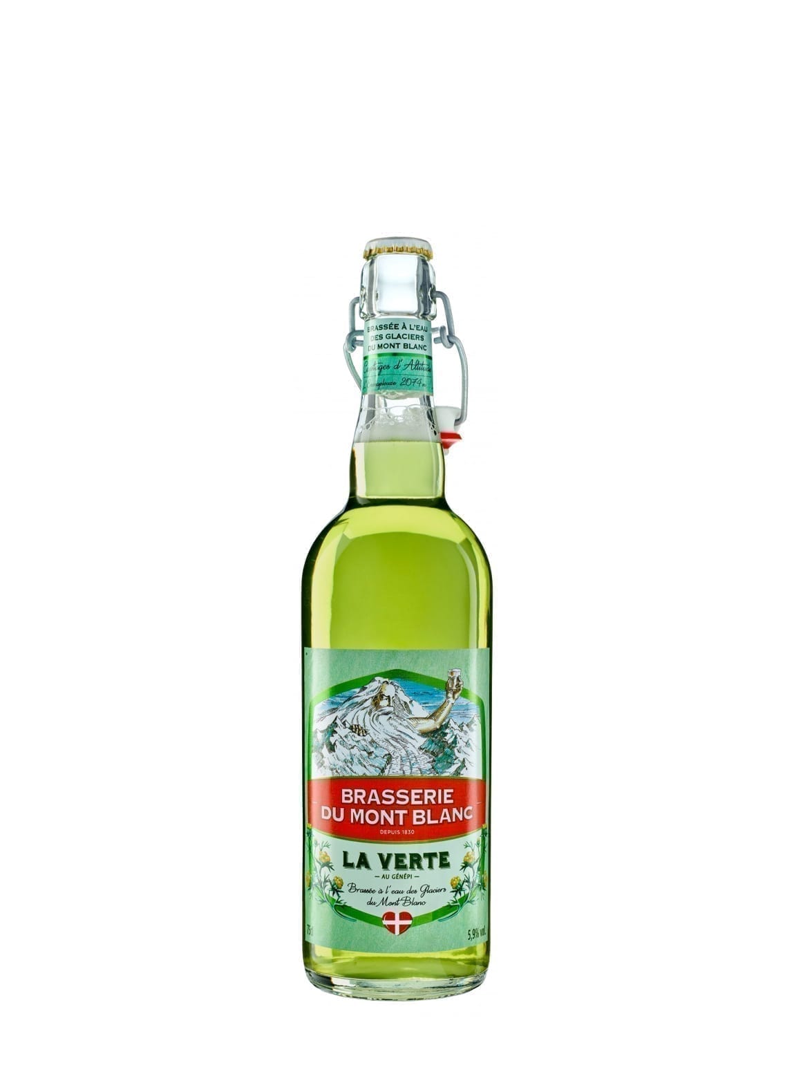 Brasserie du Mont Blanc 'La Verte' Beer with Genepi (Absyntium Glacii) 5.9% 330ml
