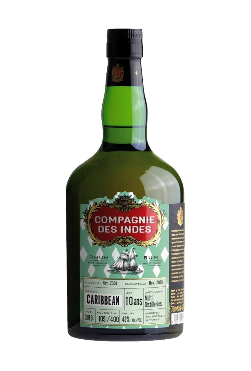 Compagnie des Indes Rum Caribbean 10 yrs 43% 700ml