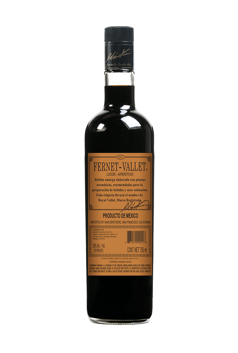 Fernet-Vallet Bitter liqueur 35% 750ml