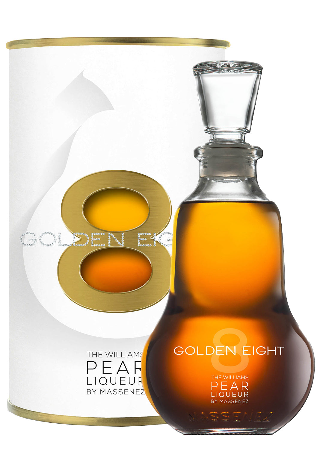 Massenez Liqueur de Poire William 'Golden Eight' (Williams Pear Brandy base) Gift Box 25% 700ml