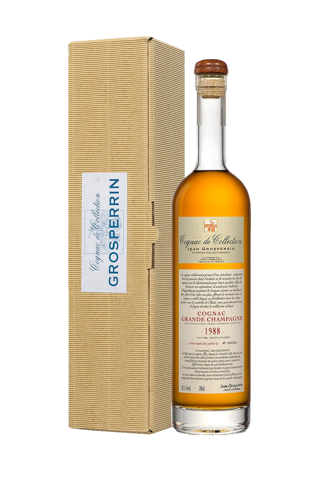 Grosperrin Cognac De Collection 1988 Grande Champagne 49.5% 700ml
