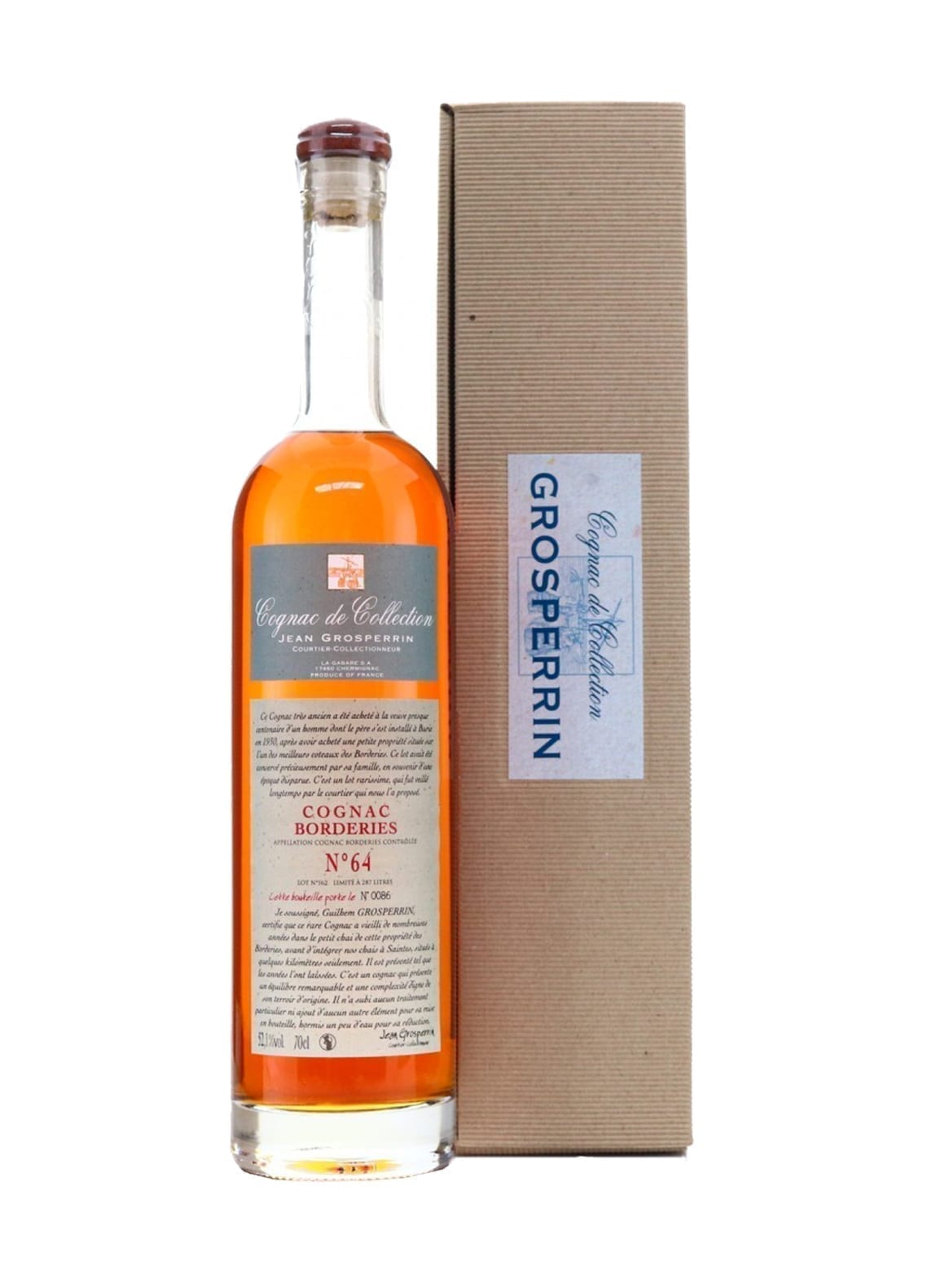 Grosperrin Cognac No64 Borderies 52.1% 700ml