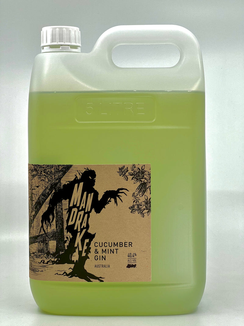 Mandrake Cucumber & Mint Gin 5lt Drum