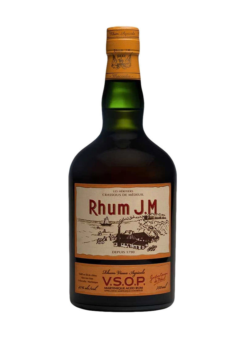 J.M Rhum Agricole VSOP (Aged 4yrs Bourbon & American Oak) 43% 700ml
