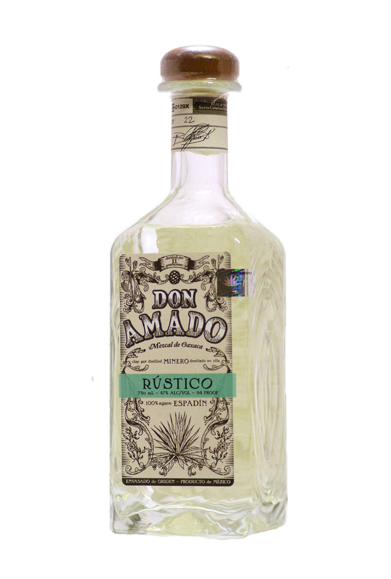 Don Amado Mezcal Rustico Oaxaca 100% Agave (Clay pot distillation, American Oak) 47% 750ml